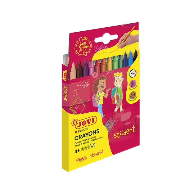 Va&scaron;kinės kreidelės JOVI Plasticolor, 12 spalvų 5