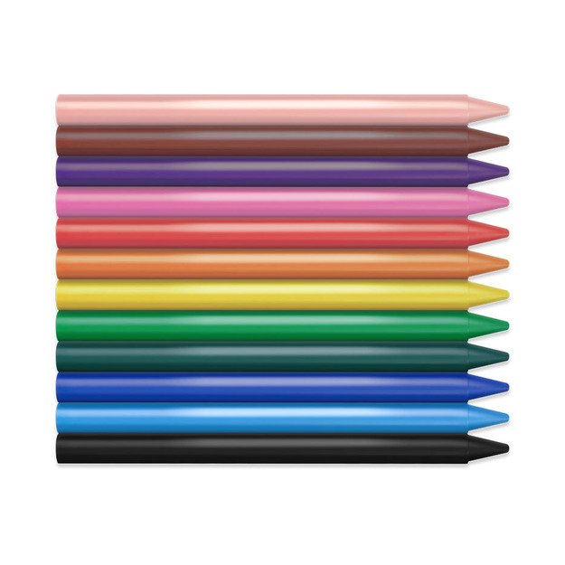 Va&scaron;kinės kreidelės JOVI Plasticolor, 12 spalvų 8