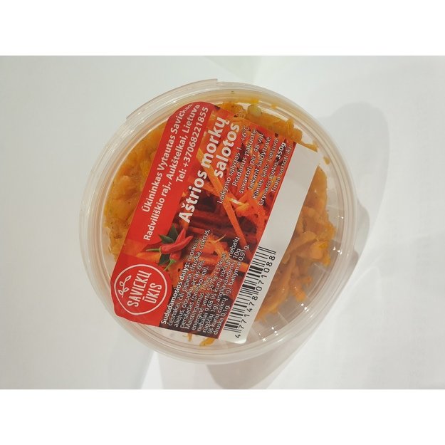 Morkų salotos SAVICKŲ ŪKIS, a&scaron;trios, 350 g