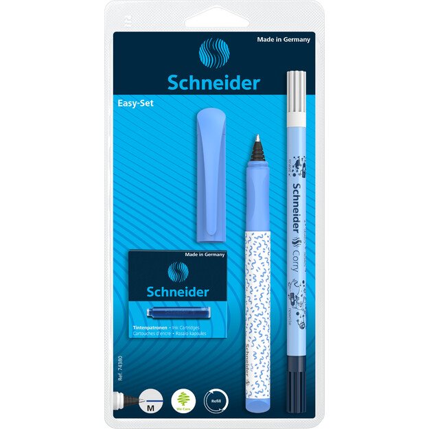 Kapsulinių rašiklių rinkinys Easy asorti Blister, įvairių spalvų. 2