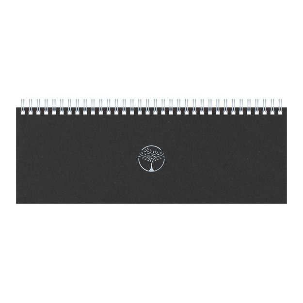 Kalendorius MEMO ECO 2026, 290 x 110 mm, kartoninis, juodos sp.