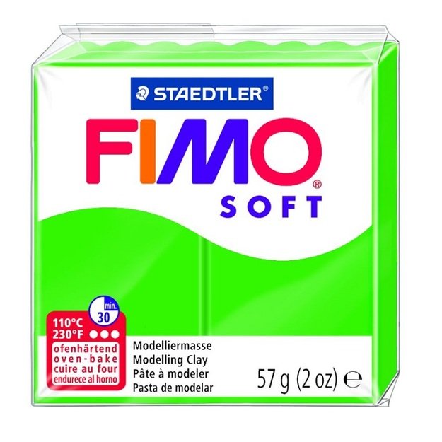Modelinas FIMO SOFT, 57 g, tropikų žalia sp.