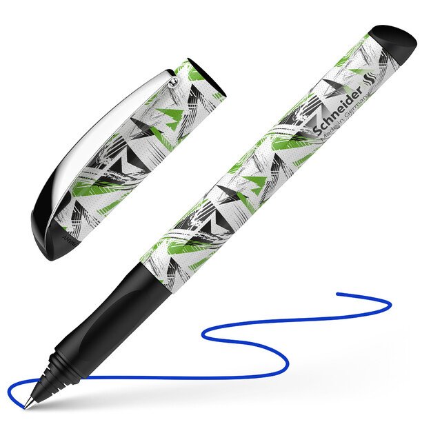 Rašiklis SCHNEIDER Ink Sportive, plastikinis spalvotas korpusas, mėlynas rašalas, tinka kairiarankiams 1