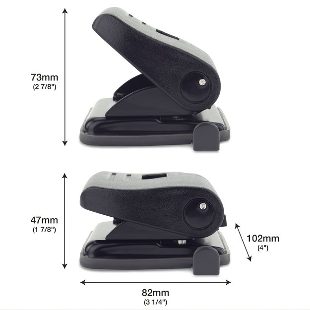 Skylmu&scaron;a RAPESCO ECO Medium, 2 skylių, 22 lapų, juoda 10