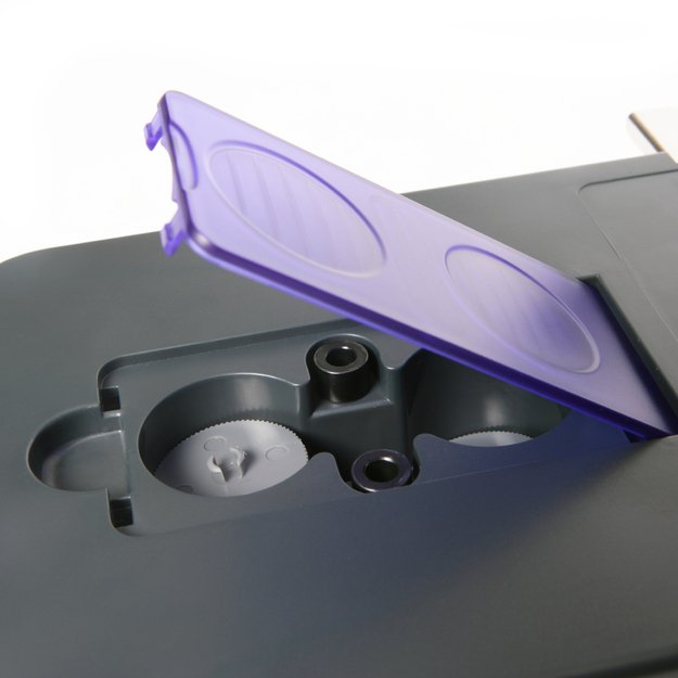 Skylmu&scaron;a RAPESCO Eco P2200, 2 skylių, 150 lapų, juoda/violetinė 3
