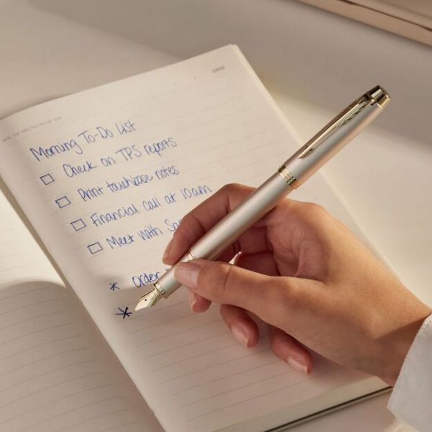 Plunksnakotis Parker FP IM monochrome champagne 4