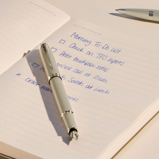 Plunksnakotis Parker FP IM monochrome champagne 5