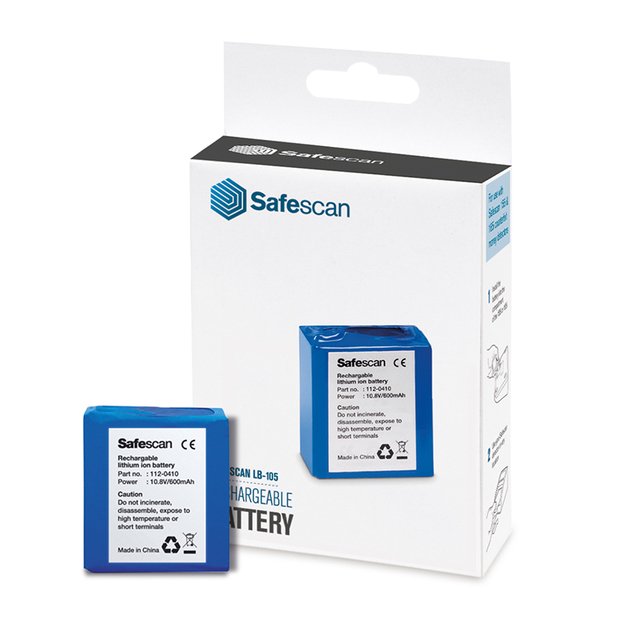 Kraunama baterija SAFESCAN LB-105, pinigų aparatams 2
