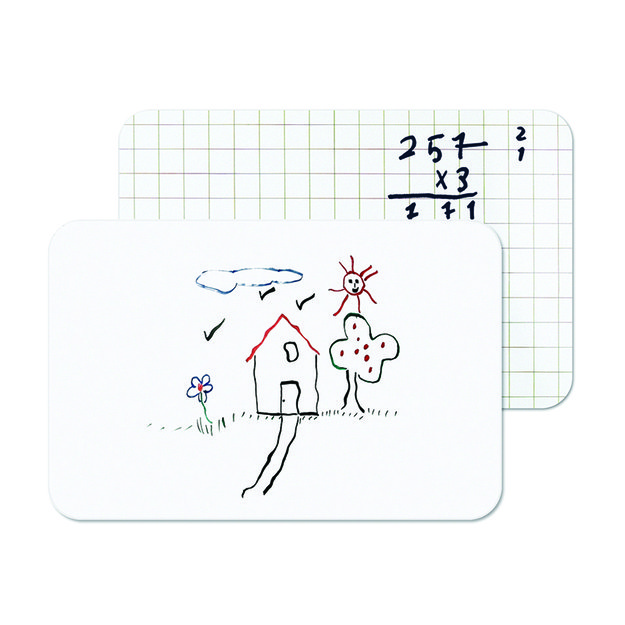 Dvipusė asmeninė baltoji lenta BI-OFFICE SCHOOLMATE A3, berėmė, su žymekliu ir valikliu