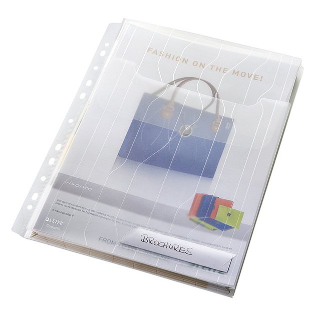 Aplankas dokumentams su praplatėjimu LEITZ COMBIFILE, (pak. - 3 vnt.), skaidrus 1