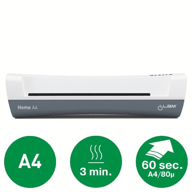 Laminavimo aparatas Leitz iLAM Home A4, 125mic, baltos/pilkos spalvos 2