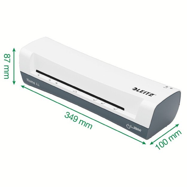 Laminavimo aparatas Leitz iLAM Home A4, 125mic, baltos/pilkos spalvos 9