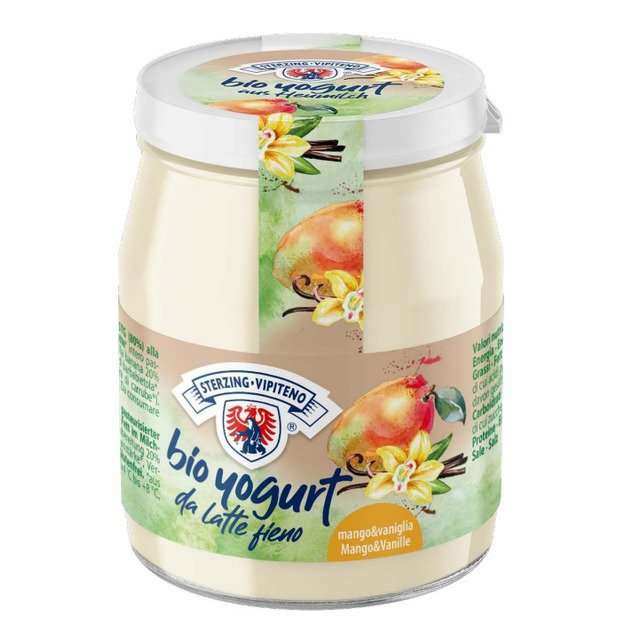 Ekologi&scaron;kas jogurtas VIPITENO, mango ir vanilės skonio, stikliniame indelyje, 150 g, LT-EKO-001