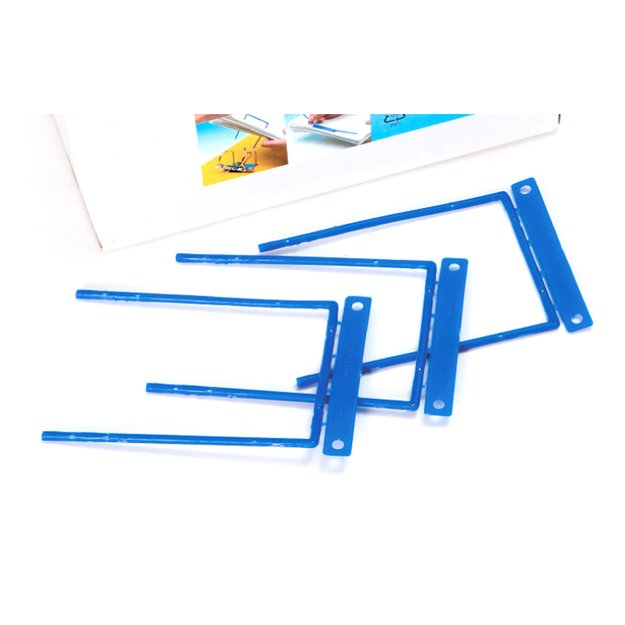 Archyvinės įsegėlės FORPUS, plastikinės su metalu, (pak. -100 vnt.), mėlynos 1