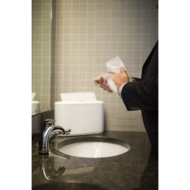 Popierinių rankšluosčių laikiklis TORK Xpress Countertop Multifold 323 x 218 x 116 mm, baltas, 552200 3