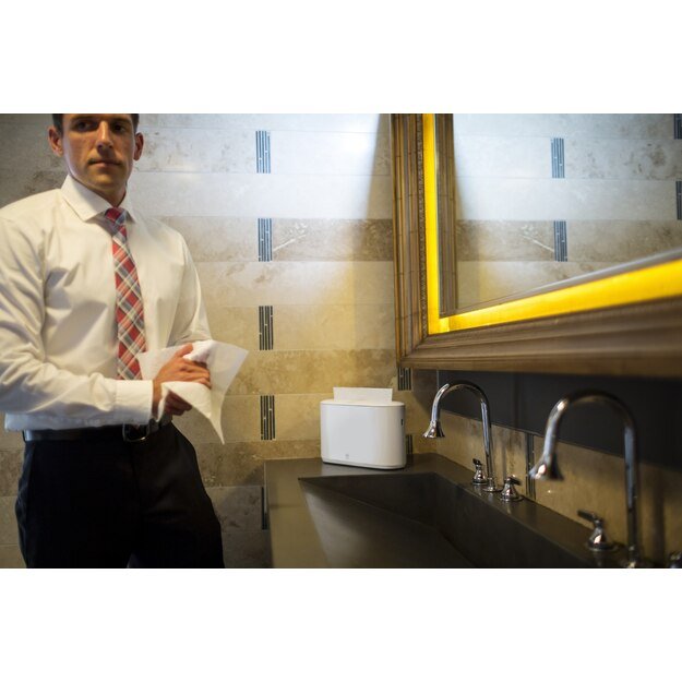 Popierinių rankšluosčių laikiklis TORK Xpress Countertop Multifold 323 x 218 x 116 mm, baltas, 552200 2