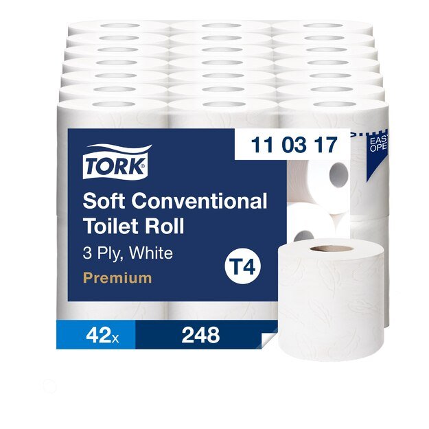 Tualetinis popierius TORK PREMIUM EXTRA SOFT T4, 110317,  9.9cmx34.72m, 3 sl., 6 vnt./pak. 1