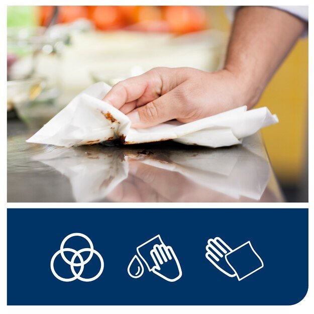 Nešiojamieji popieriniai rankšluoščiai TORK PLUS, 473329, 2 sl., 23.3 x 19.3 cm, 93 m, balta sp. 4