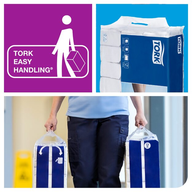 Rankų servetelės TORK XPRESS MULTIFOLD, 471103, 2 sl., 190 serv., 23.4 x 21.3 cm, balta sp. 5