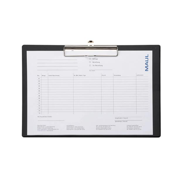 Pagrindas rašymui Maul A4,  horizontalus, juodos sp. 1