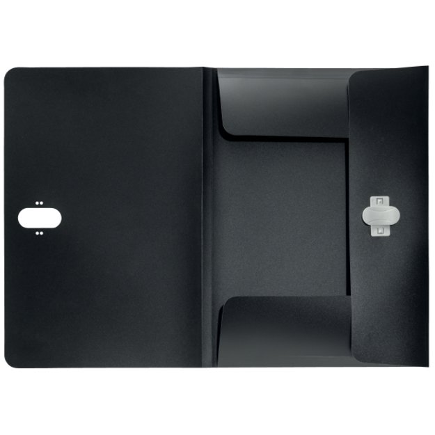 Aplankas dokumentams Leitz Recycle, A4, PP, 3 atvartai, juoodos sp. 2