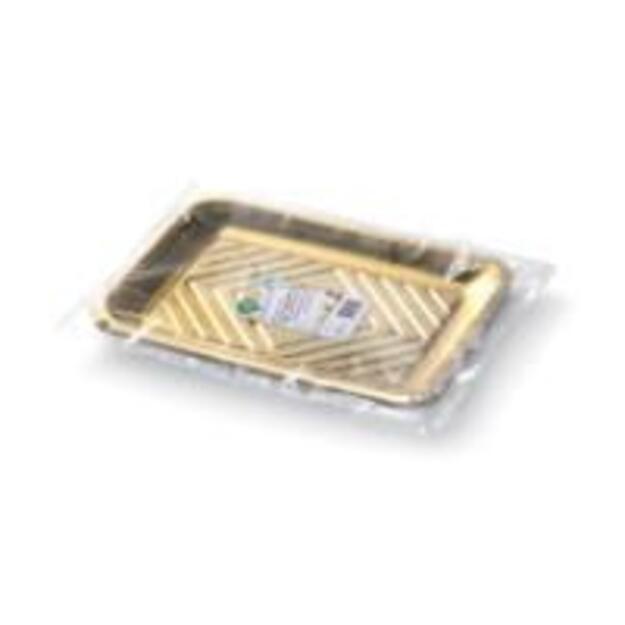 Vienkartinis tortinės padėklas KADO, auksinis, 27x19 cm, 10 vnt