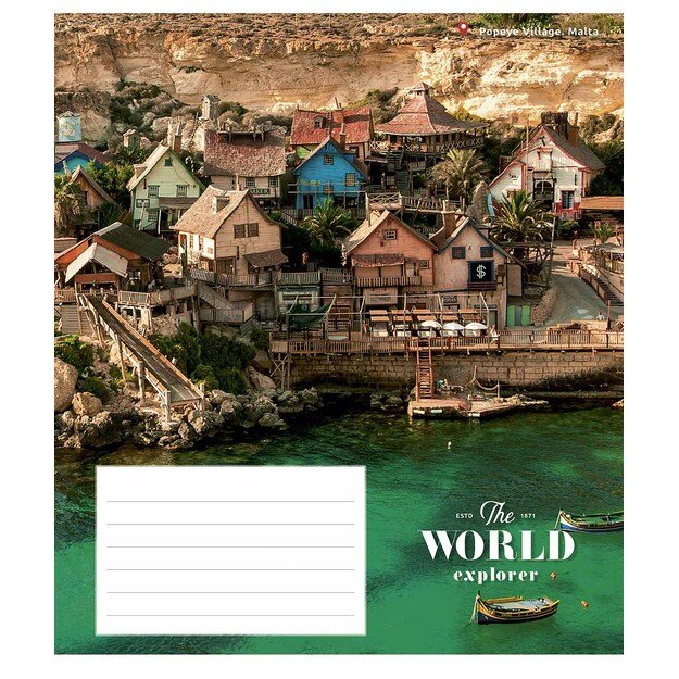 Sąsiuvinis, 48 lapų, 60 gsm, linijomis 5