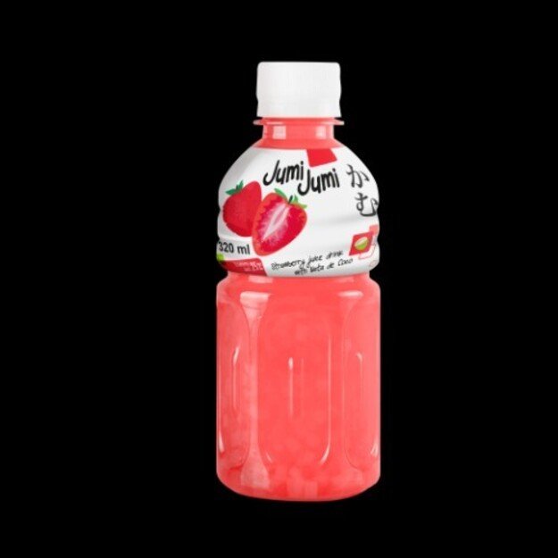 Bra&scaron;kių skonio gėrimas JUMI JUMI, su kokosų želė gabaliukais, 320 ml.