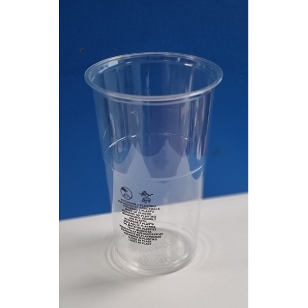 Stiklinė PET AE650(500)ml, D 95mm, H 150 mm, 50 vnt.