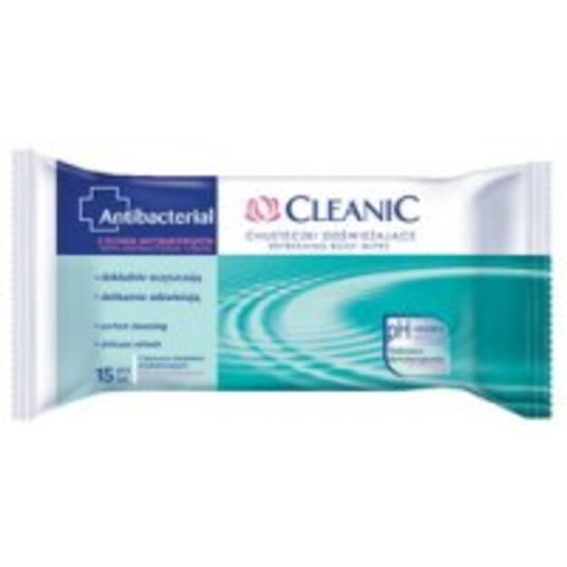 Universalios drėgnos servetėlės CLEANIC Anti Septic, 15 vnt.