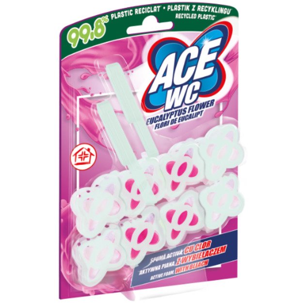 WC tualeto gaiviklis-valiklis ACE, Eucalyptus Flower, 2 vnt x 48 g