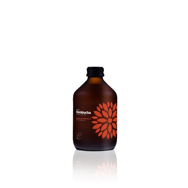 Ekologi&scaron;kas gaivusis arbatos gėrimas VIGO Kombucha, avietė+rosmarinas, 330 ml, LT-EKO-001 D