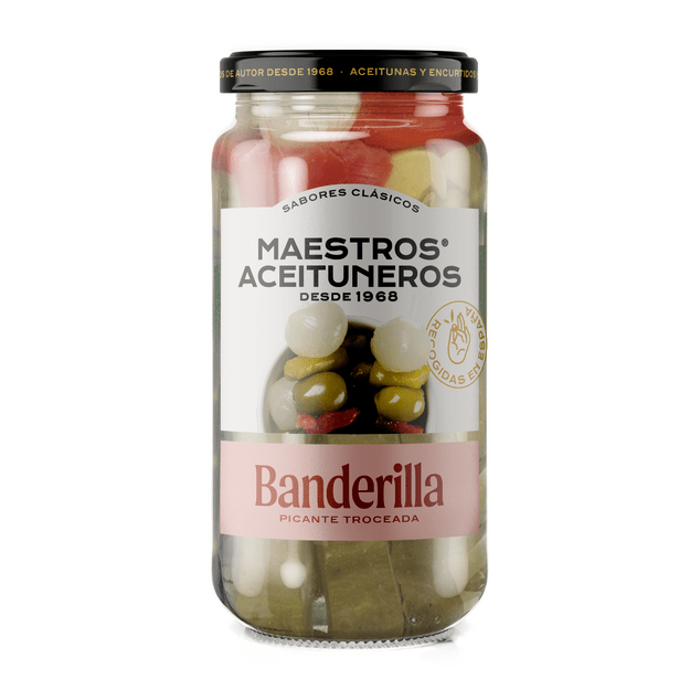 A&scaron;trus daržovių mi&scaron;inys ant ie&scaron;melių MAESTROS ACEITUNEROS, 345/150 g