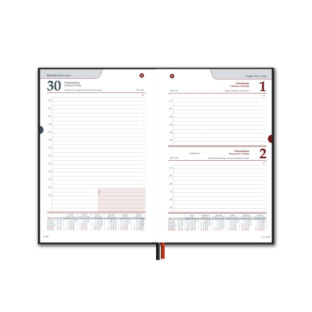 Kalendorius STANDARD 2026, PVC, A5, žalia LT 1