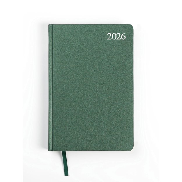 Kalendorius STANDARD 2026, PVC, A5, žalia LT