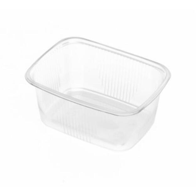 Vienkartinis indelis, PP, skaidrus, 250 ml, 10,8 x 8 x H 5,1cm, 1000vnt