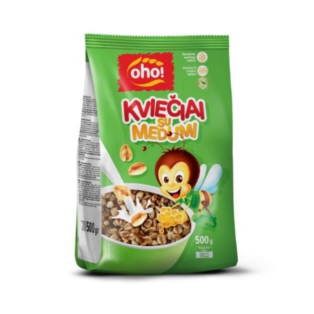 Sausi pusryčiai  OHO!  Kviečiai su medumi, 500g