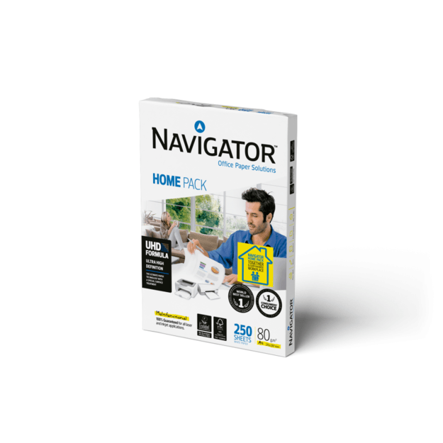 Biuro popierius NAVIGATOR Home Pack, A4, 80g/m2, 250 lapų