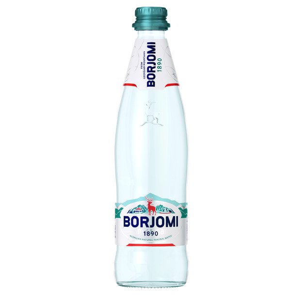 Mineralinis vanduo BORJOMI 0.5 L, stiklinis butelis D