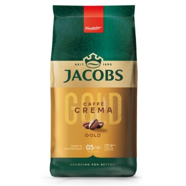 Kavos pupelės JACOBS Crema, 1 kg 1
