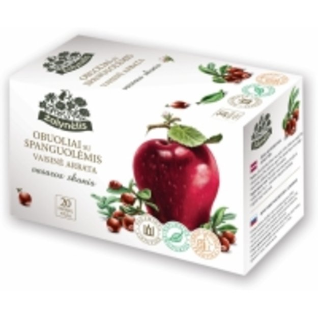 Arbata ŽOLYNĖLIS,su obuoliais ir spanguolėmis, 20 x 2,5 g 1
