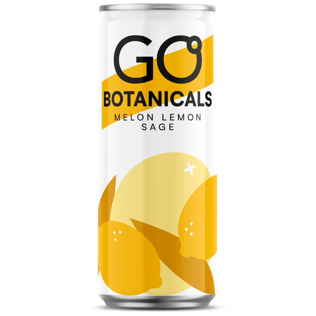 Gazuotas gaivusis gėrimas GO Botanicals, melionų, citrinų ir &scaron;alavijų skonio, 0,33 l
