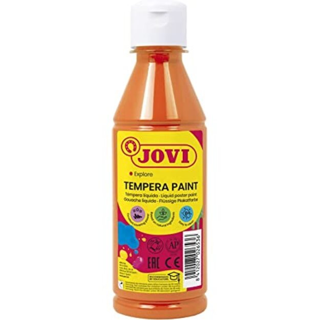 Skystas guašas buteliuke JOVI, 500 ml, oranžinė sp. 1