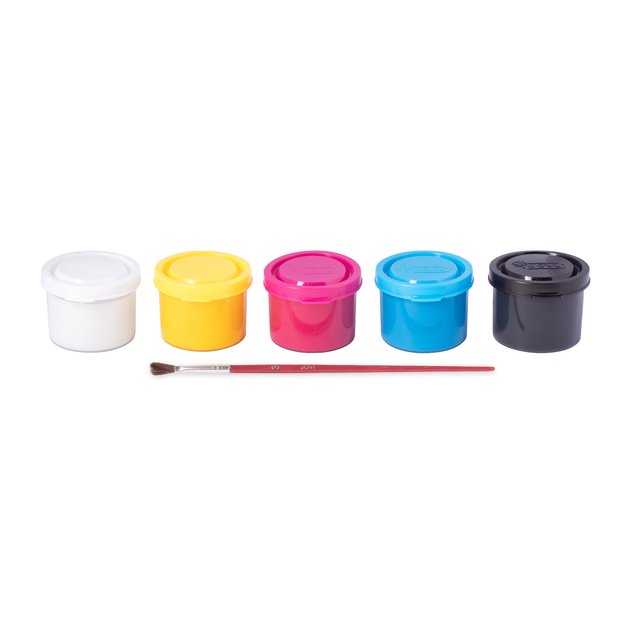 Gua&scaron;as JOVI TEMPERA, 35ml, 5 spalvų rinkinys su teptuku 8