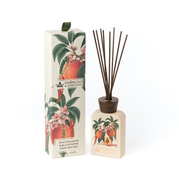 Namų kvapas Botanic Peach&Pepper, su lazdelėmis, 200 ml, iki 60 d, vnt