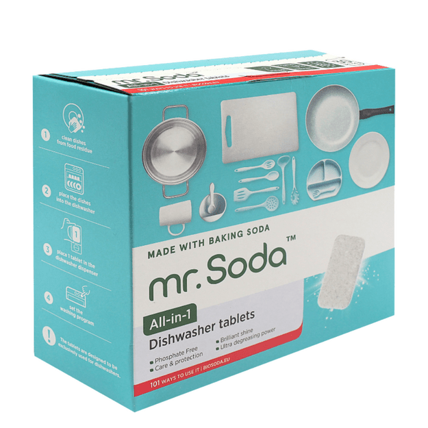 Indaplovės tabletės MR.SODA su soda, 30 vnt.