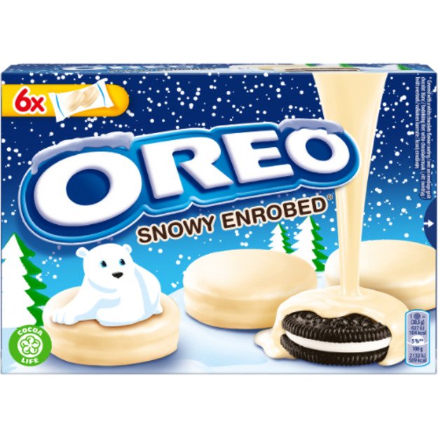 Sausainiai OREO  aplieti baltu šokoladu  246g