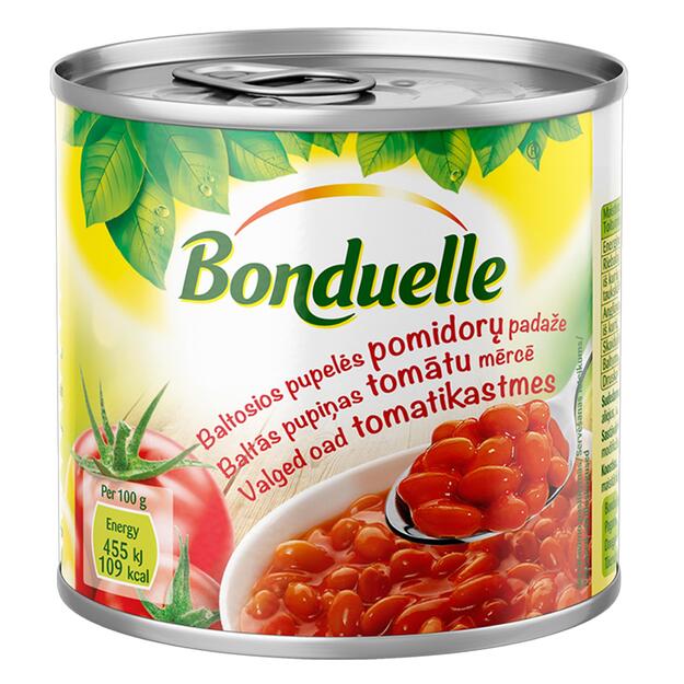 Baltosios pupelės pomidorų padaže BONDUELLE, 430 g 1