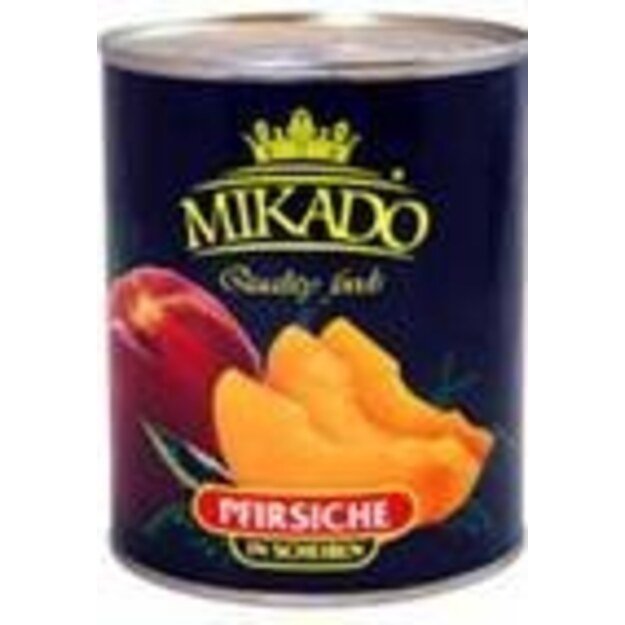 Persikų puselės MIKADO, luptos, 825g / 485 g 1