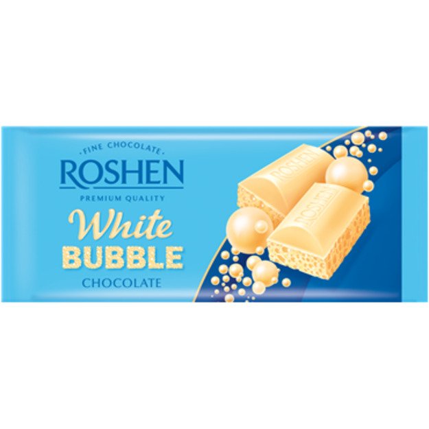 Baltasis šokoladas ROSHEN, korėtas, 80 g 2